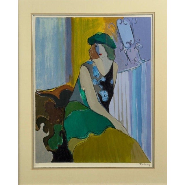 Mid-Century Modern Itzchak Isaac Tarkay, Fauvist, "Cosette" Signed and Numbered Silkscreen, 20th C. For Sale - Image 3 of 11