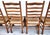 Wood Vintage Ladder Back Rush Seat Dining Chairs Set of 8 For Sale - Image 7 of 18
