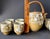 Vintage Japanese Stoneware Tea Set – Mid-Century Wicker Handle Teapot & Cups For Sale - Image 10 of 10
