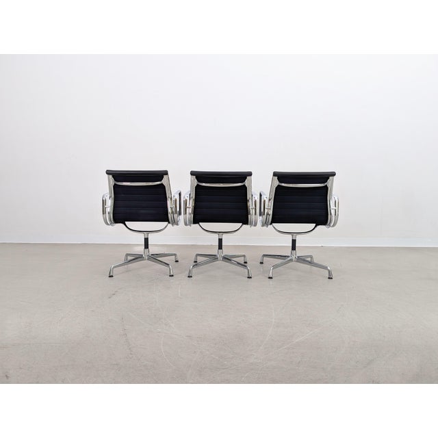 EA 108 Chair in Black Leather by Charles & Ray Eames for Vitra For Sale - Image 6 of 17