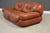 Modern 1970s Brown Leather Sapporo Loveseat Sofa by Mario Marenco For Sale - Image 3 of 11