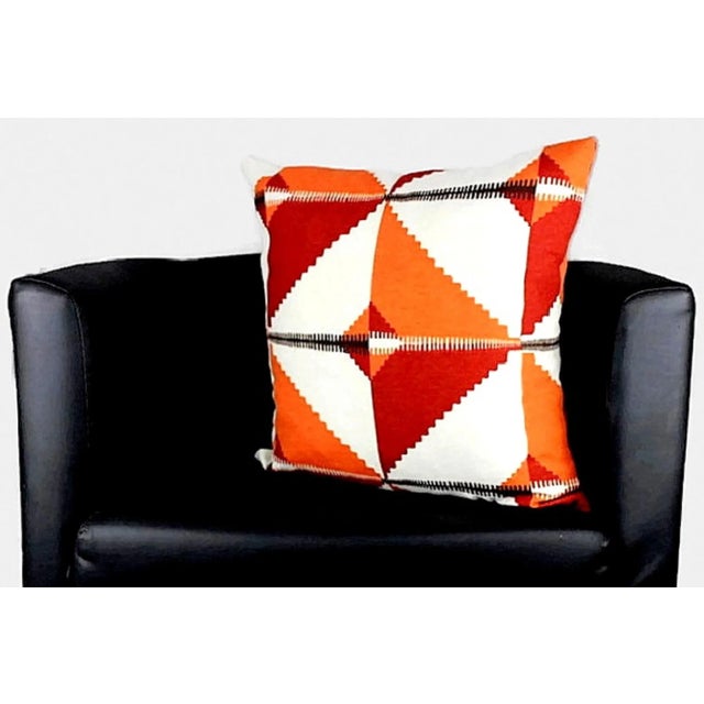 19th Century Colorful Navajo Style Native Diamond Pillow Covers- a Pair For Sale - Image 9 of 13