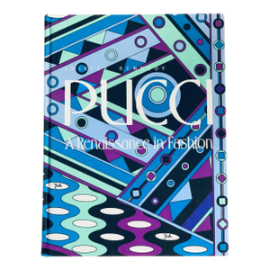 “Pucci: A Renaissance in Fashion" by Shirley Kennedy, Published 1991, Hardcover Book, Pucci Fabric Cover, First Edition
