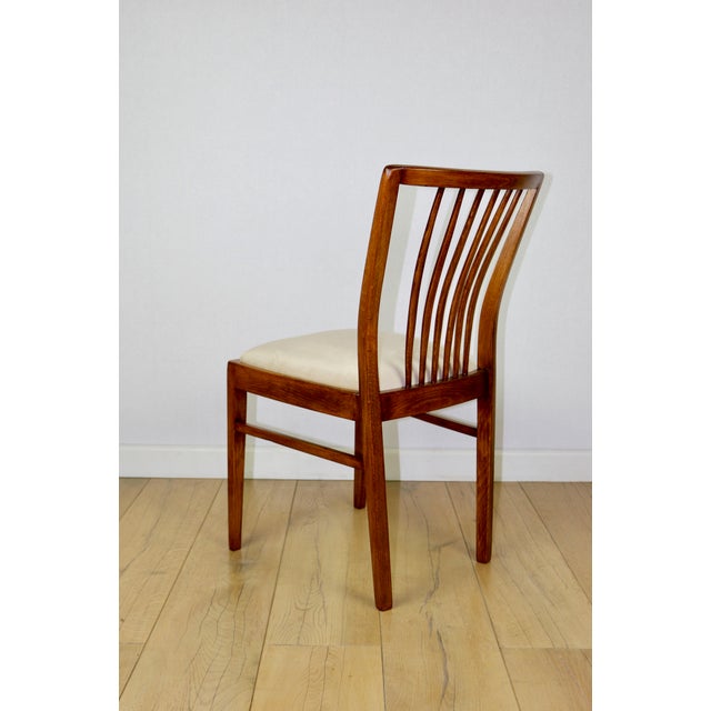 1970s Vintage Chairs in Beige Velvet, 1970, Set of 4 For Sale - Image 5 of 14