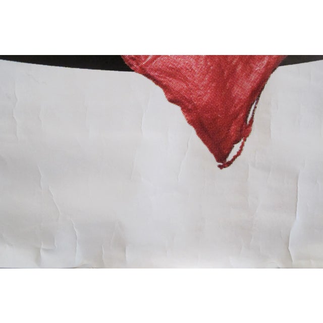 1990s 1999 Original Chanel No. 5 Perfume Poster, Lady in Red - Double Sided For Sale - Image 5 of 9