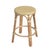 Wood Tobias 24 in. Seat Height Round Rattan Backless Counter Stool, Yellow/White Dot/ Natural Rattan Frame For Sale - Image 7 of 7