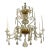 18th Century Italian Blown Glass Rococo Chandelier For Sale