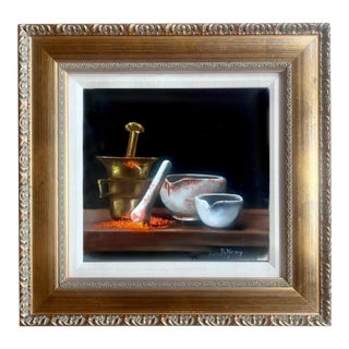 Painting in Oil on Canvas For Sale