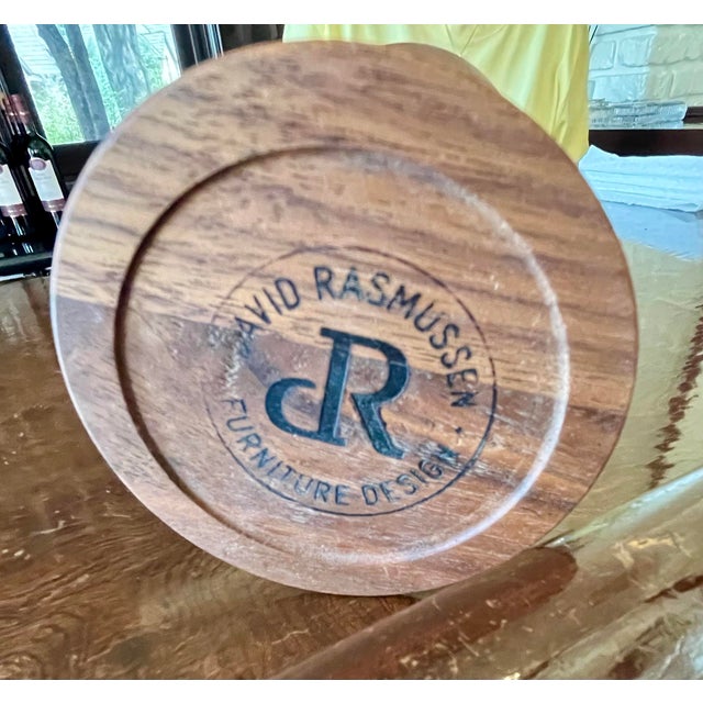 Early 21st Century Set of 2 Wooden Wine Glasses by Artisan David Rasmussen For Sale - Image 5 of 5