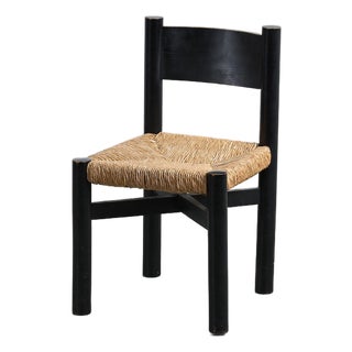 Black Meribel Chair by Charlotte Perriand for Steph Simon, 1960 For Sale