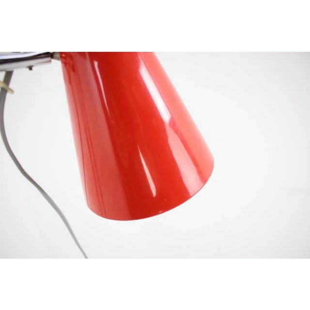 Red Floor Lamp attributed to Lidokov, 1960s For Sale - Image 6 of 10