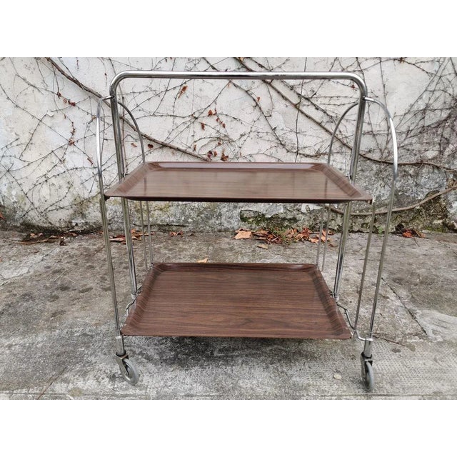 Metal Folding Trolley, 1970s For Sale - Image 12 of 12
