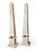Pair Very Large Mid Century Architectural Painted Wood Obelisks. For Sale - Image 4 of 11