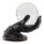 Vintage Bronze Hand Sculpture Holding an Optical Crystal Ball For Sale