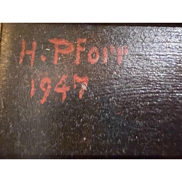 1940s Heinrich Pforr, The Picture Book, 1947, Oil Painting on Wood For Sale - Image 5 of 13