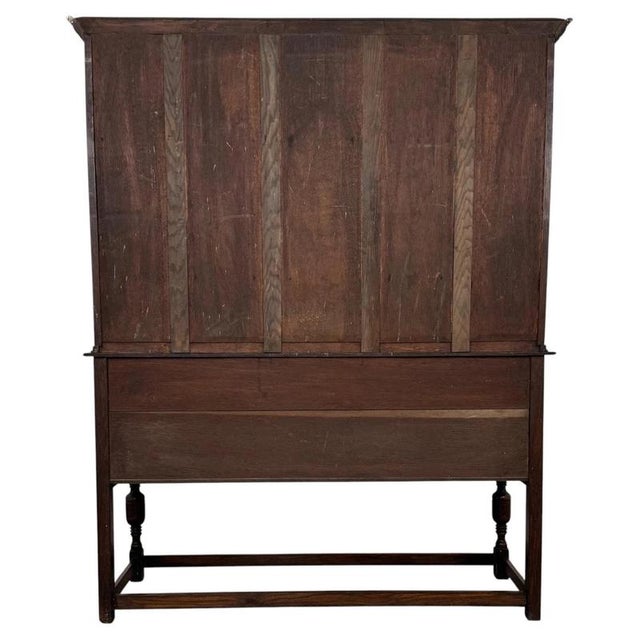 Antique Early 20th Century English Jacobean Revival Oak Dresser For Sale - Image 10 of 13