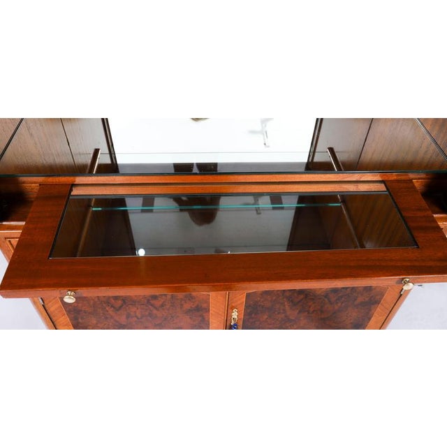 Antique Art Deco Walnut Marquetry Cocktail Cabinet by Epstein, 1930s For Sale - Image 16 of 18