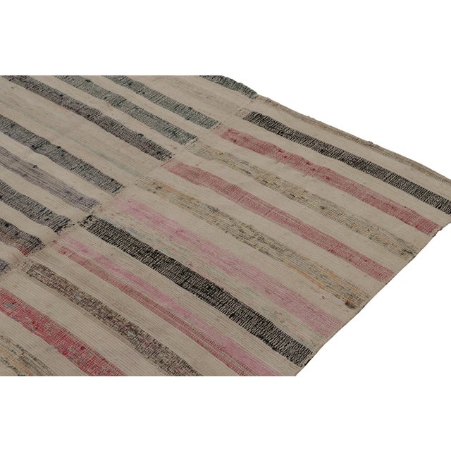 2010s Rug & Kilim’s Patchwork Kilim in Polychromatic Stripes For Sale - Image 5 of 7