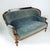 Blue Antique Biedermeier Sofa in Original Fabric and Walnut Veneer, 1825 For Sale - Image 8 of 18