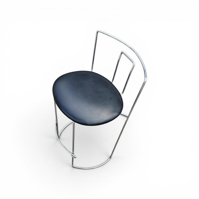 Black Leather Gaja Stools by Kazuhide Takahama for Simon Gavina, Set of 2 For Sale - Image 6 of 18