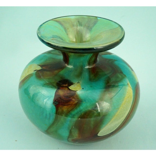 Vintage Submerged Blown Glass Vase from Mdina, 1970s For Sale - Image 11 of 18