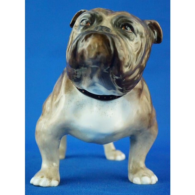 20th Century Porcelain Figurine Depicting Bulldog Dog by the Alton Factory, Longton, England, 1920s For Sale - Image 15 of 18