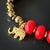 Early 21st Century Red Heart & Gold Elephant Charms Hematite Beaded Lucky Bracelet For Sale - Image 5 of 7