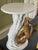 Late 20th Century Palm Beach Regency White Lacquered Parcel Gilt Monkey Side Table - Newly Painted For Sale - Image 11 of 14