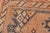Tribal Medallion Design Vintage Turkish Runner in Orange and Navy Blue For Sale - Image 12 of 12