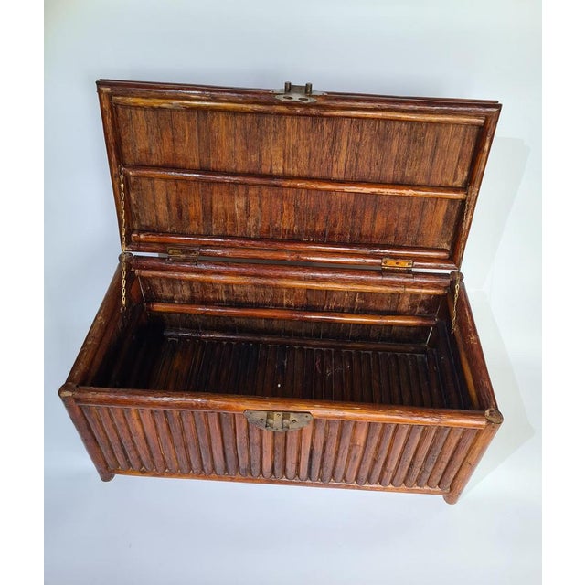 Mid-Century Bamboo Chest, 1960s For Sale - Image 11 of 13