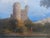 Antique 19th C. European Oil Painting Landscape Ruins Bridge and FIgures For Sale - Image 4 of 9