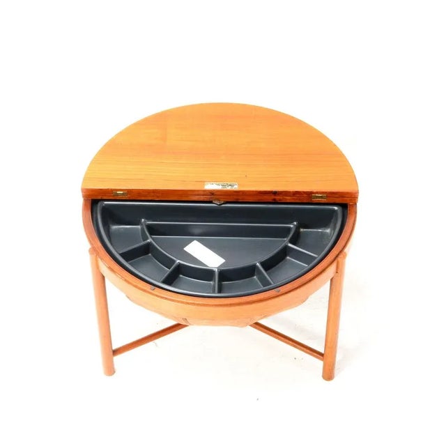 Mid-Century Modern Teak Sewing Table by Rastad & Relling for Rasmus Solberg, 1960s For Sale - Image 6 of 10