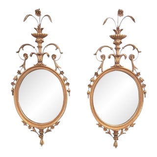 Pair of 1950s Adams Style Georgian Mirrors For Sale