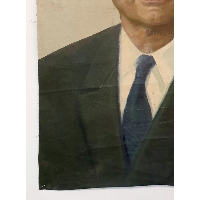 1970s Soviet Era Oil Painting: Ukrainian Politician Portrait, Igor Artist 98-70 For Sale - Image 5 of 6