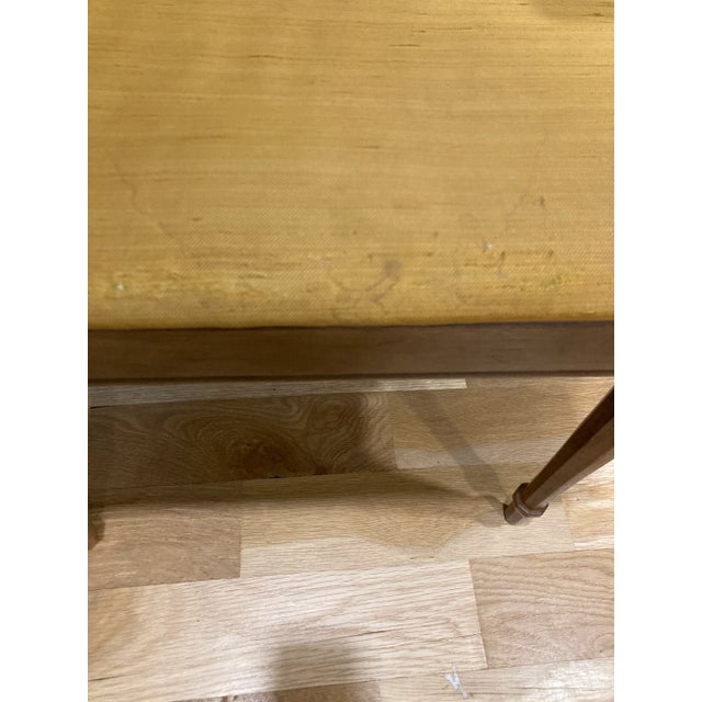 Vintage Drexel Mustard Yellow Cane Back Armchair For Sale - Image 9 of 11