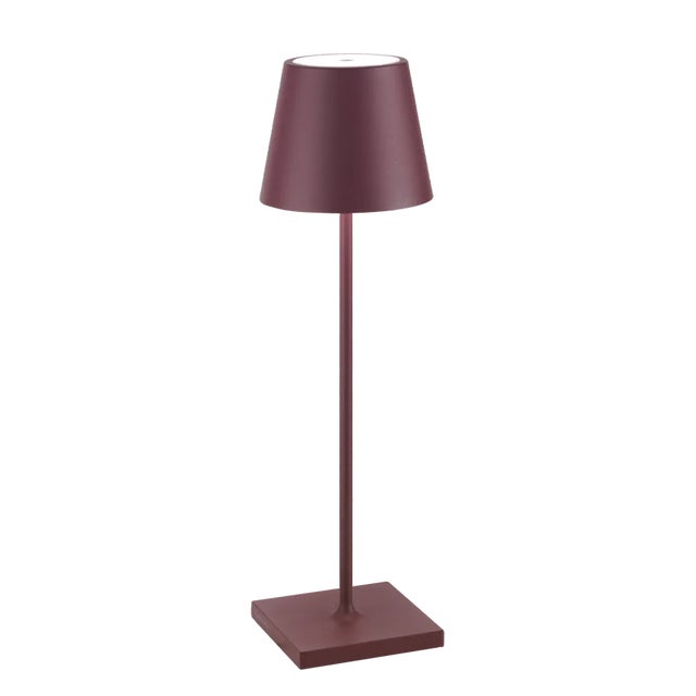 Contemporary Zafferano Poldina Lamp in Bordeaux For Sale - Image 3 of 3