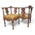 Antique Italian Renaissance Revival Carved Tufted Tete-a-Tete Settee Newly Reupholstered in Leather For Sale - Image 4 of 10