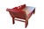 Vintage Chinoiserie Red Lacquer Princess Daybed 90" W For Sale In New York - Image 6 of 15