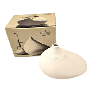 1980s Rosenthal Studio-Linie White Bisque Porcelain "Pollo" Vase by Tapio Wirkkala