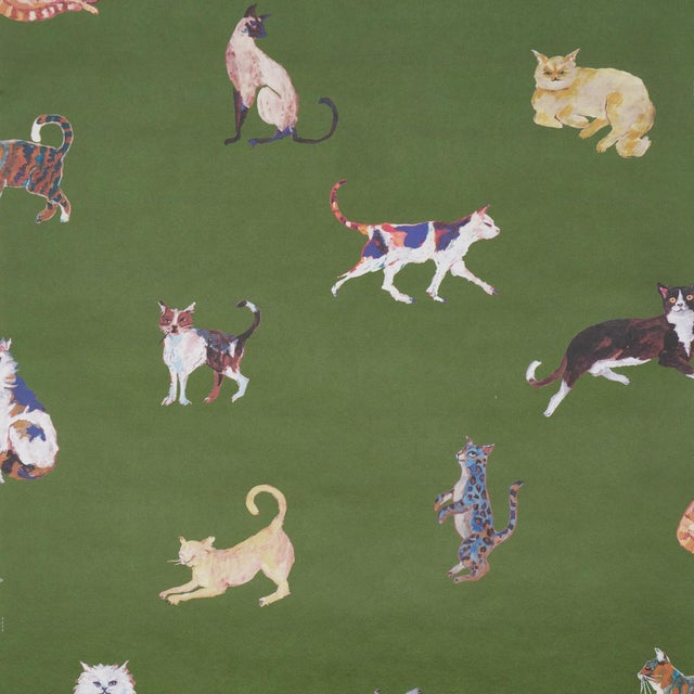 Created in collaboration with artist Happy Menocal, Cats is a playful, painterly design and a delightful conversation...