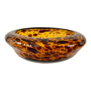 1970’s Italian Blown Tortoise Shell Glass For Sale
