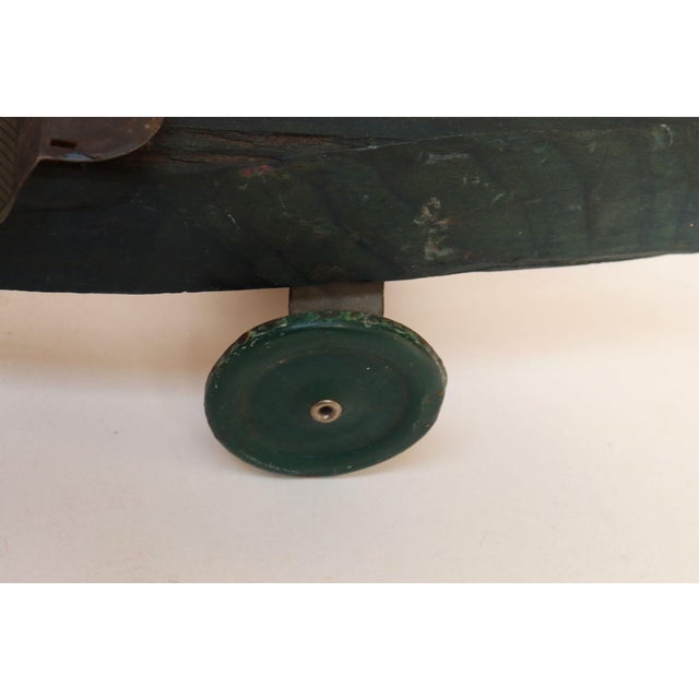 Vintage Handcrafted Wooden and Metal Soap Box / Pinewood Racer For Sale - Image 13 of 16