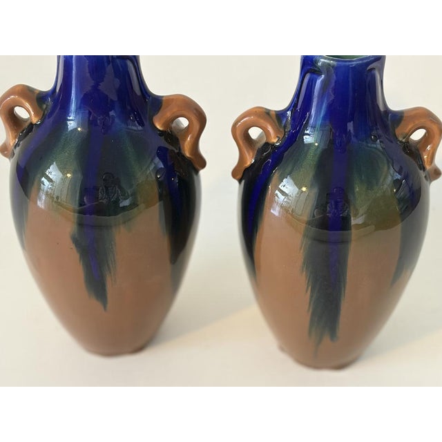 Modern Ceramic Vases by Orchies, France, 1920s, Set of 2 For Sale - Image 3 of 6