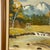 Mid-Century Rustic Americana Elk Wildlife & Scenic Mountain Steam Oil Painting, Signed J. Dirks For Sale - Image 11 of 14
