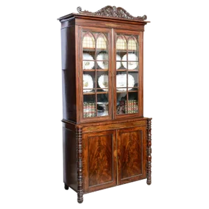 Antique English Mahogany William IV Bookcase
