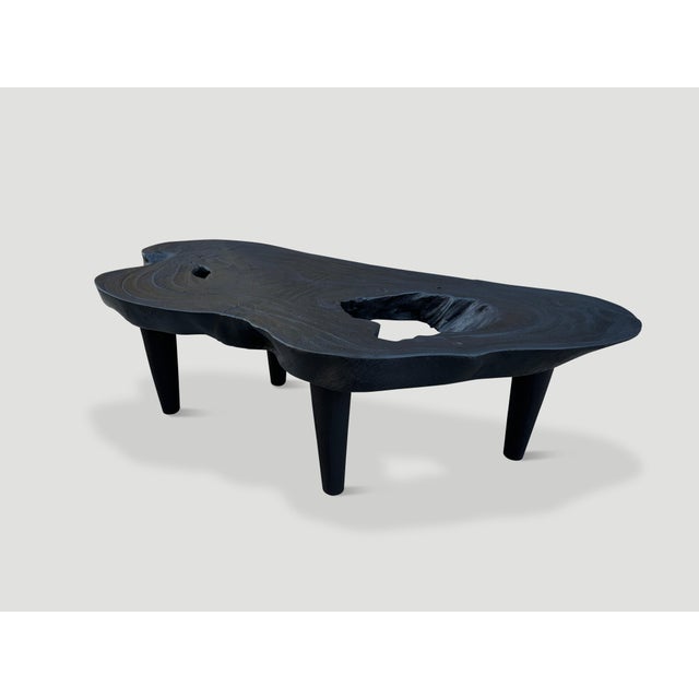 Andrianna Shamaris Suar Wood Minimalist Charred Coffee Table For Sale - Image 18 of 18