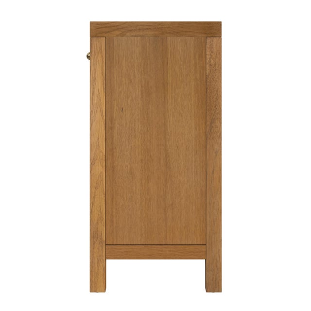 2020s Nora 31 in. W Wood 1 Drawer 2 Door Accent Storage Cabinet, Light Natural For Sale - Image 5 of 8