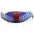 Vintage Postmodern Blue Fused Art Glass Sculptural Bowl, circa 1980 For Sale - Image 17 of 17