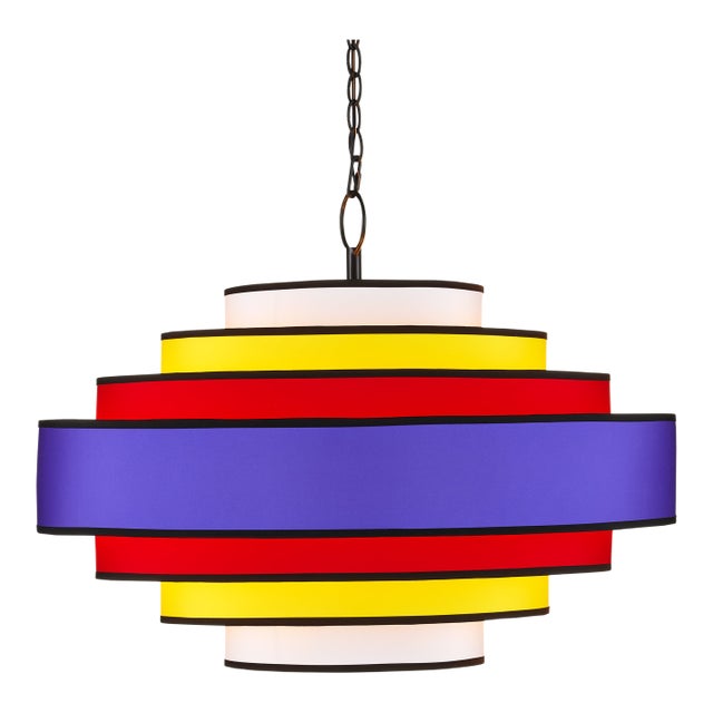 Currey & Company Maura Multi-Colored Chandelier For Sale