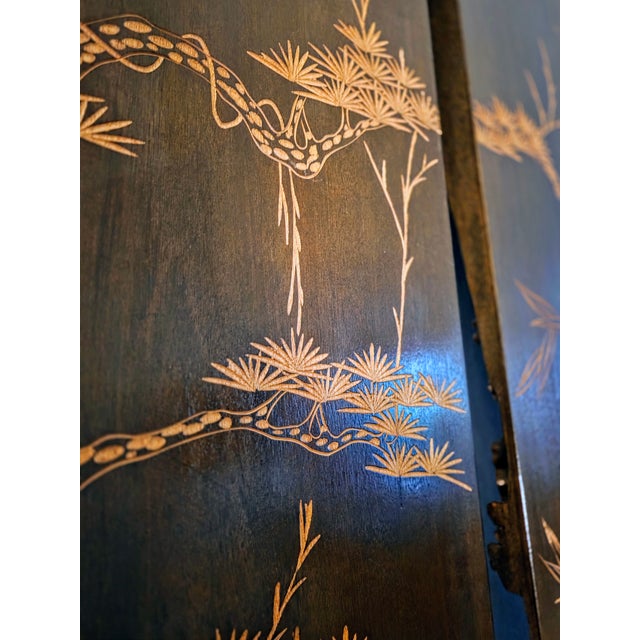 19th/20th Century Hand Carved Pair of Chinese Architectural Panels For Sale In Naples, FL - Image 6 of 13